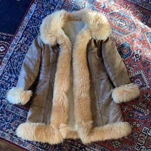 Vintage Penny Lane afghan coat